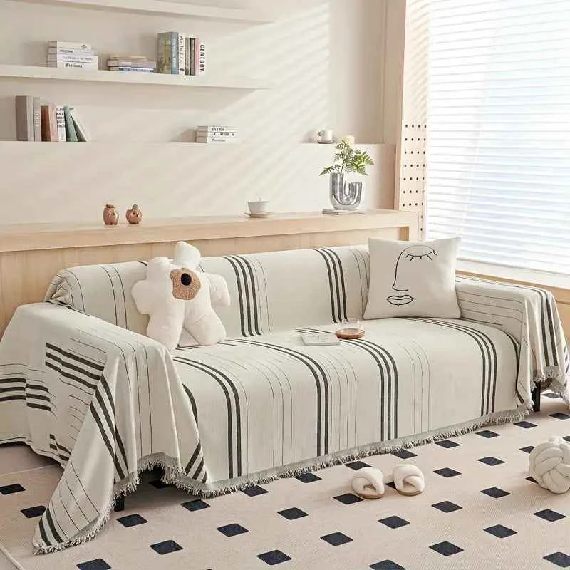 Chenille Throw Blanket with Tassels – Machine Washable | Elden Home