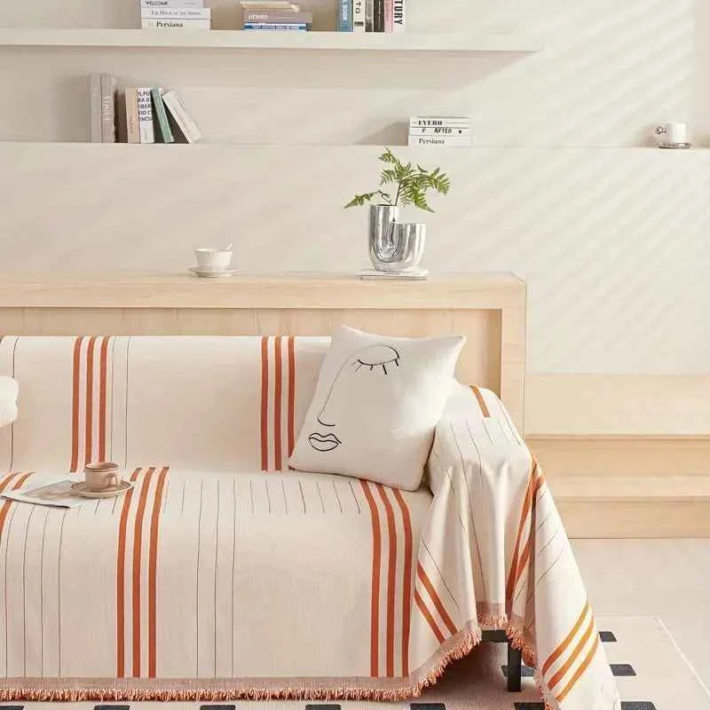 Chenille Throw Blanket with Tassels – Machine Washable | Elden Home