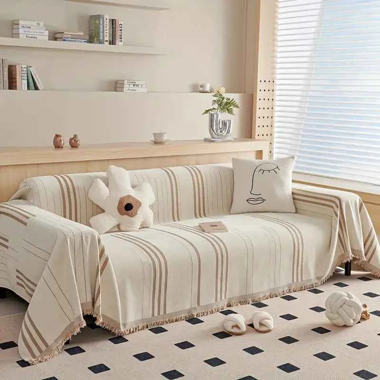 Chenille Throw Blanket with Tassels – Machine Washable | Elden Home