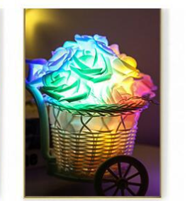 LED Rose String Lights – Warm and Cozy Decorative Lighting for Bedroom and Events - Elden Home