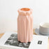 Nordic Durable Plastic Flower Vase – Modern Home Accent | Elden Home in soft pink, showcasing a modern design and sleek shapes.